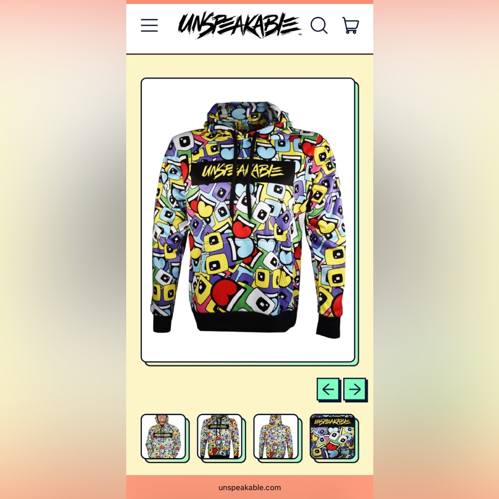 Unspeakable Kaleidoscope hoodie sweatshirt UNISEX